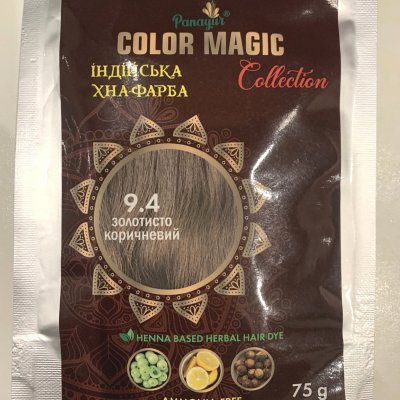 Краска-хна "Color Magic" (тон 9.4, золотисто-коричневый) - Panayur