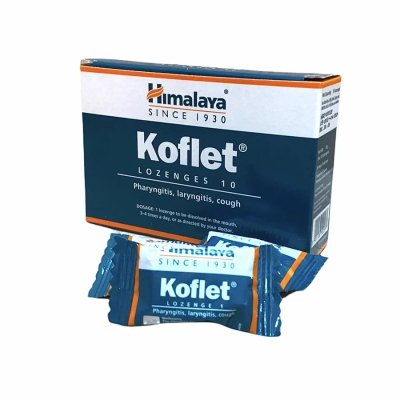 Леденцы от кашля Кофлет (Koflet) 10 шт - Himalaya